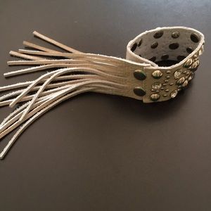 Leather wrist cuff